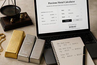  25karats Launches Free Precious Metal Calculator for Gold, Silver and Platinum