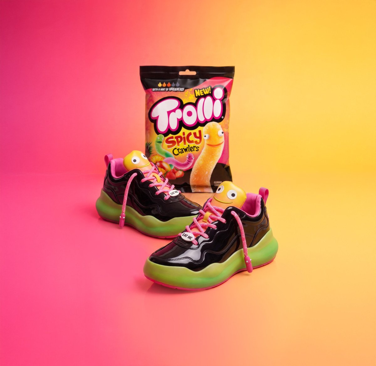 TROLLI® INTRODUCES NEW SPICY CRAWLERS WITH A LIL KICK OF HEAT AND DROPS "LIL KICKS," A SNEAKER INSPIRED BY THE NEW SOUR AND SPICY CANDY