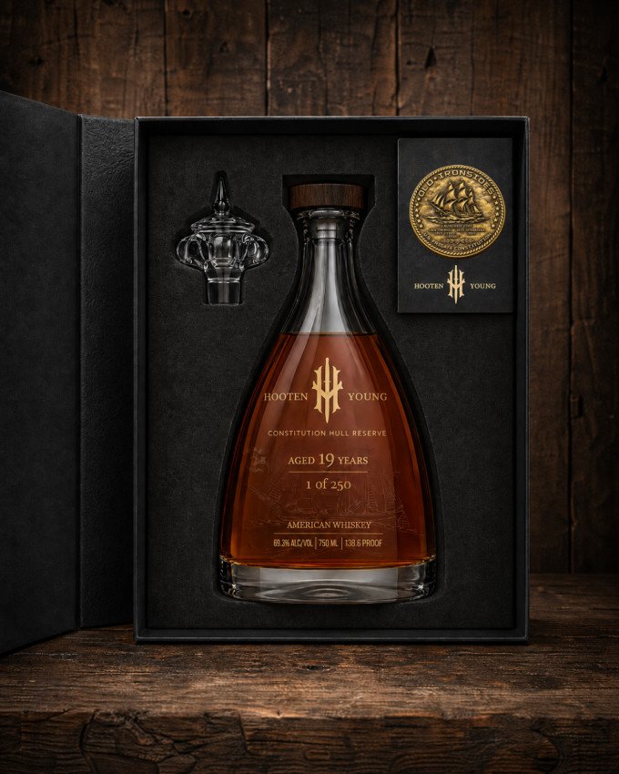   ONLY 250 BOTTLES: HOOTEN YOUNG UNVEILS CONSTITUTION HULL RESERVE, 19 YEAR WHISKEY FINISHED WITH TIMBER FROM AMERICA'S OLDEST WARSHIP
