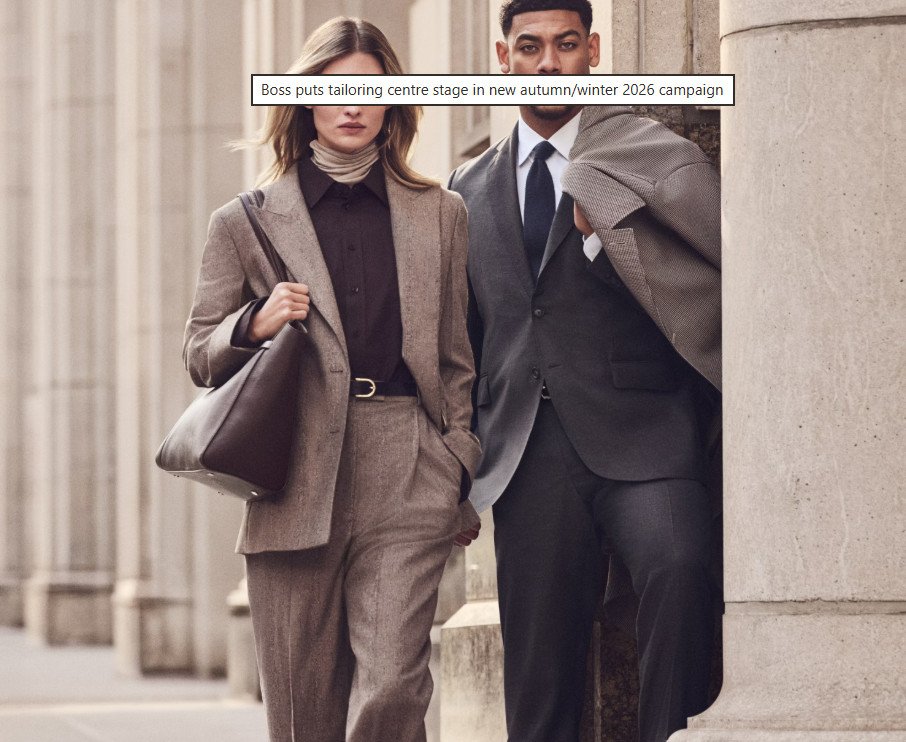   BOSS PUTS TAILORING CENTER STAGE IN NEW AUTUMN/WINTER 2026 CAMPAIGN