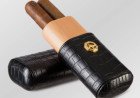   CROCODILE LEATHER CIGAR HOLDER