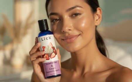 LICK GOODS’ STRAWBERRIES AND CREAM FLAVORED MASSAGE OIL DELIVERS DECADENT DATE-NIGHT BLISS – KISSABLE, WARMING, AND SKIN-NOURISHING SENSUALITY