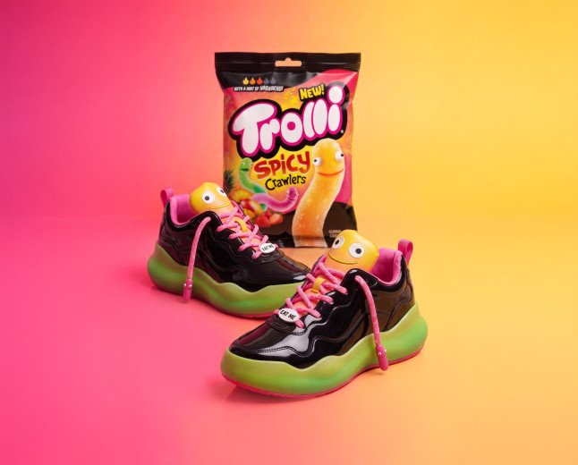 TROLLI® INTRODUCES NEW SPICY CRAWLERS WITH A LIL KICK OF HEAT AND DROPS "LIL KICKS," A SNEAKER INSPIRED BY THE NEW SOUR AND SPICY CANDY