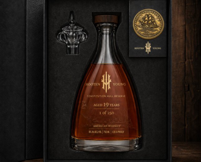   ONLY 250 BOTTLES: HOOTEN YOUNG UNVEILS CONSTITUTION HULL RESERVE, 19 YEAR WHISKEY FINISHED WITH TIMBER FROM AMERICA'S OLDEST WARSHIP