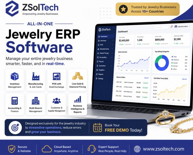 ZSOLTECH LAUNCHES JEWELRY MANAGEMENT SOFTWARE FOR RETAIL AND MANUFACTURING