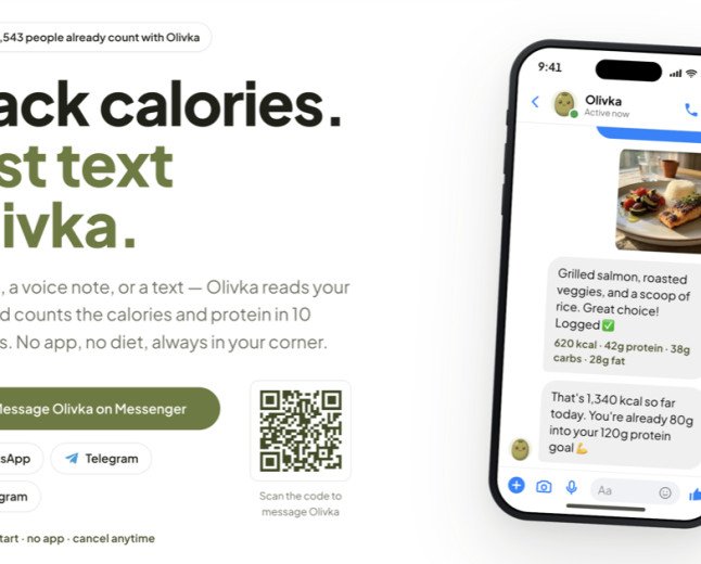  OLIVKA BRINGS AI CALORIE TRACKING TO WHATSAPP, MESSENGER, TELEGRAM AND INSTAGRAM