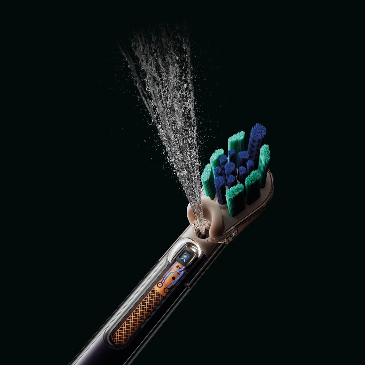  DYSON CAMERAJET: THE FIRST TOOTHBRUSH WITH A CAMERA AND A JET, TO TARGET THE GAPS AND REMOVE PLAQUE BETWEEN YOUR TEETH