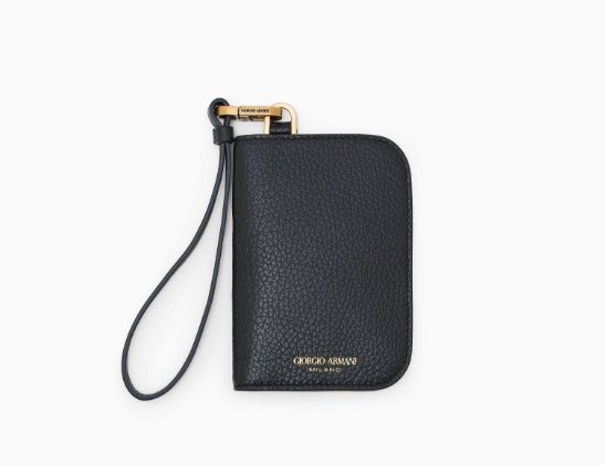  BIFOLD WALLET IN GRAINED LEATHER BY GIORGIO ARMANI