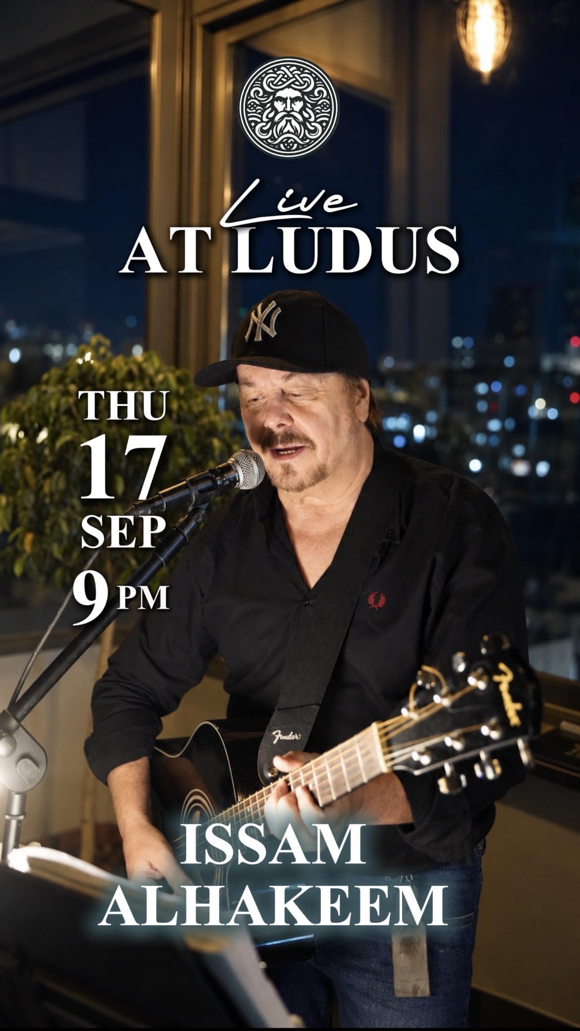 ENJOY AN EXCEPTIONAL NIGHT LIVE AT LUDUS IN AMMAN WITH ISSAM ALHAKEEM