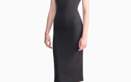  DRESS SHORT-SLEEVED SHEATH IN DOUBLE-STRETCH VIRGIN WOOL FROM GIORGIO ARMANI