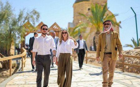   JORDAN’S CROWN PRINCE VISITS BAPTISM SITE