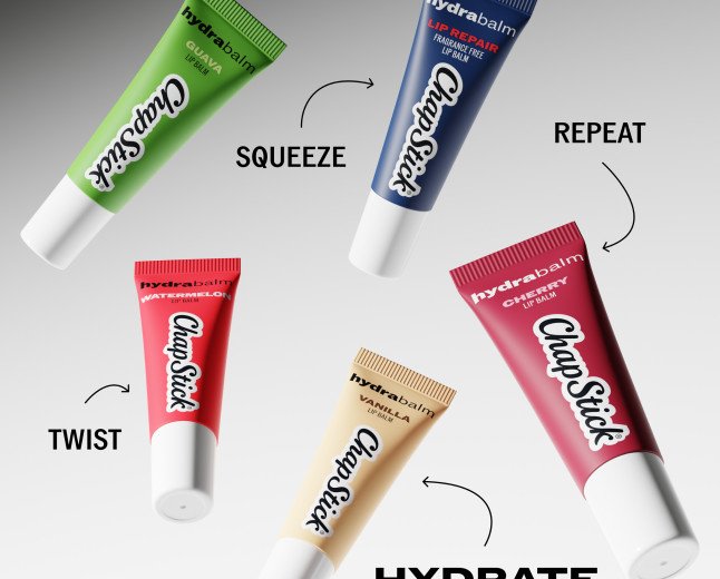  CHAPSTICK LAUNCHES NEW HYDRABALM TUBES IN FIVE FLAVORS, NOW AVAILABLE