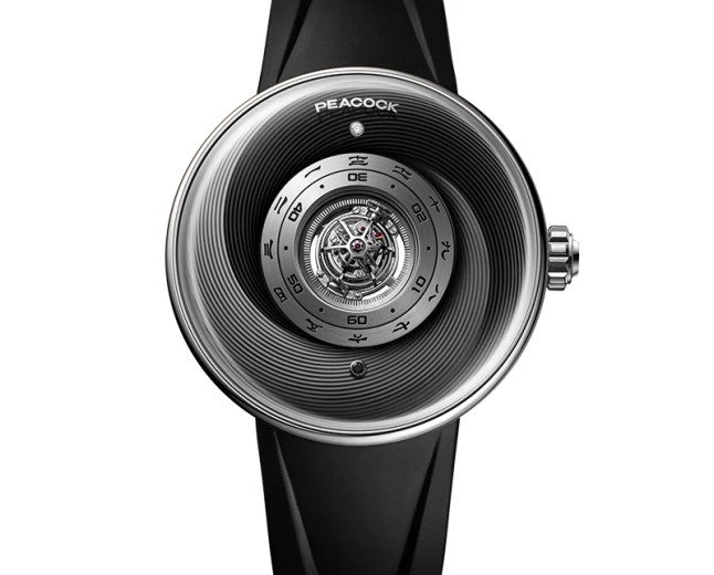  PEACOCK TAI CHI CURVED GUILLOCHÉ TRIPLE-AXIS TOURBILLON WATCH [LIMITED]