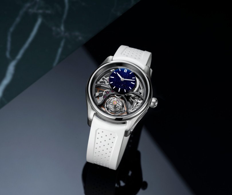   PIONEER CYLINDRICAL TOURBILLON SKELETON AVENTURINE SAQUON BARKLEY EDITION