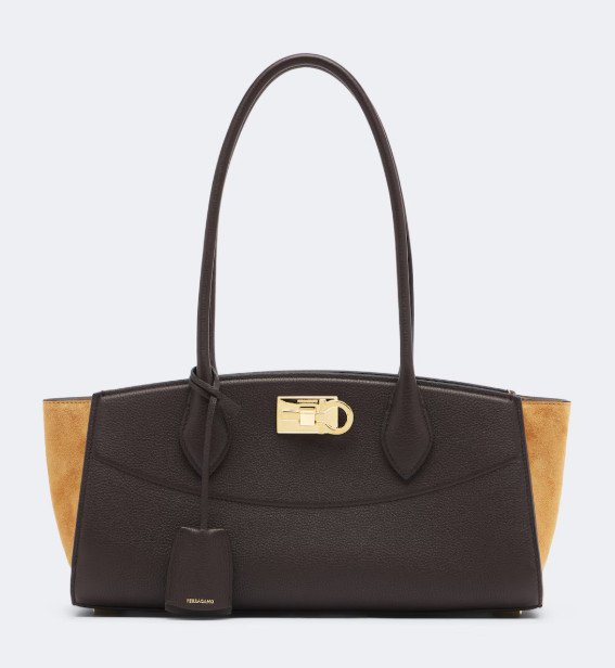  STUDIO SOFT E/W LEATHER SHOULDER BAG BY FERRAGAMO