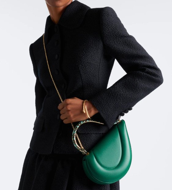  SERPENTI CUORE 1968 LEATHER TOP-HANDLE BAG BY BVLGARI