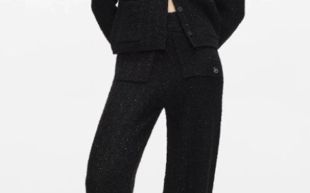 FAUX-FUR KNITTED CARDIGAN BY KARL LAGERFELD