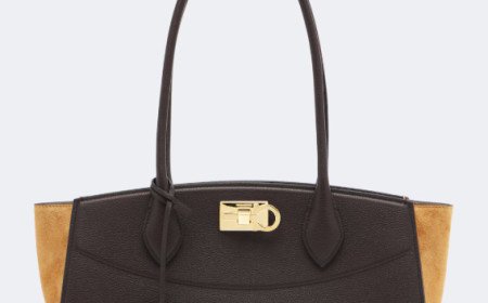  STUDIO SOFT E/W LEATHER SHOULDER BAG BY FERRAGAMO