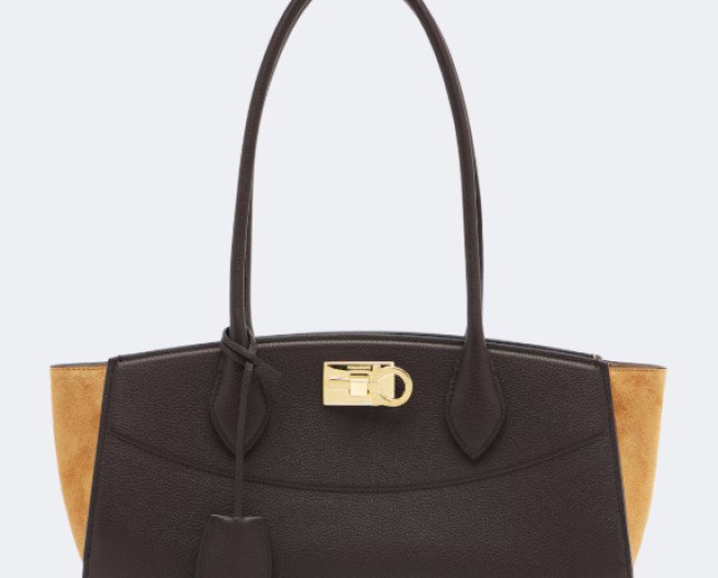  STUDIO SOFT E/W LEATHER SHOULDER BAG BY FERRAGAMO