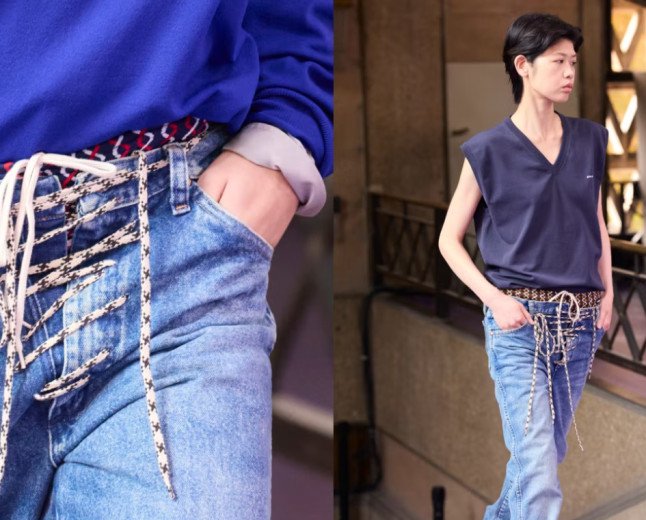  MIU MIU REWORKS WRANGLER DENIM FOR LATEST 'MIU MIU UPCYCLED' EDITION