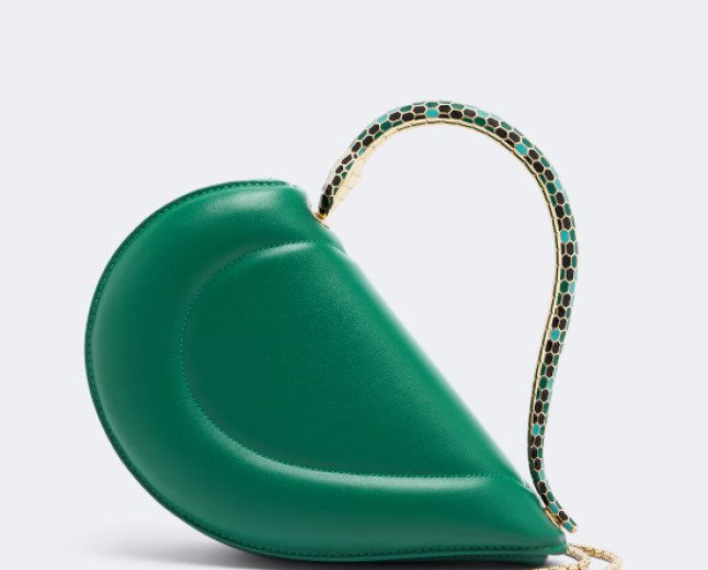  SERPENTI CUORE 1968 LEATHER TOP-HANDLE BAG BY BVLGARI