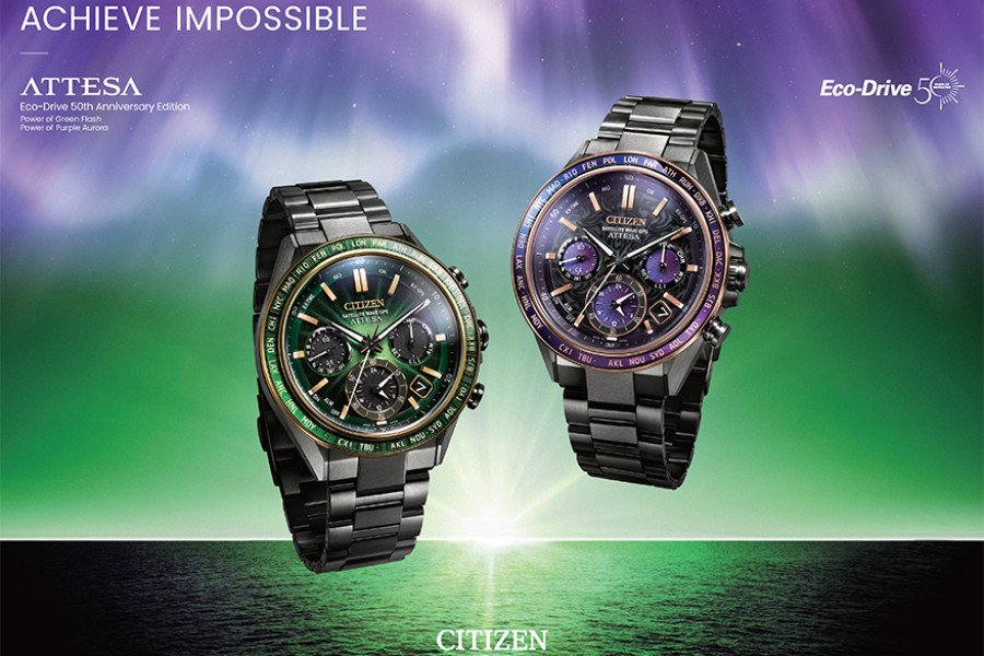   CITIZEN CAPTURES NATURE’S RAREST LIGHT IN TWO ATTESA LIMITED EDITION MODELS CELEBRATING 50 YEARS OF ECO-DRIVE TECHNOLOGY